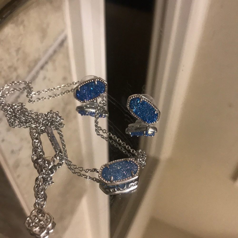 Blue drusy